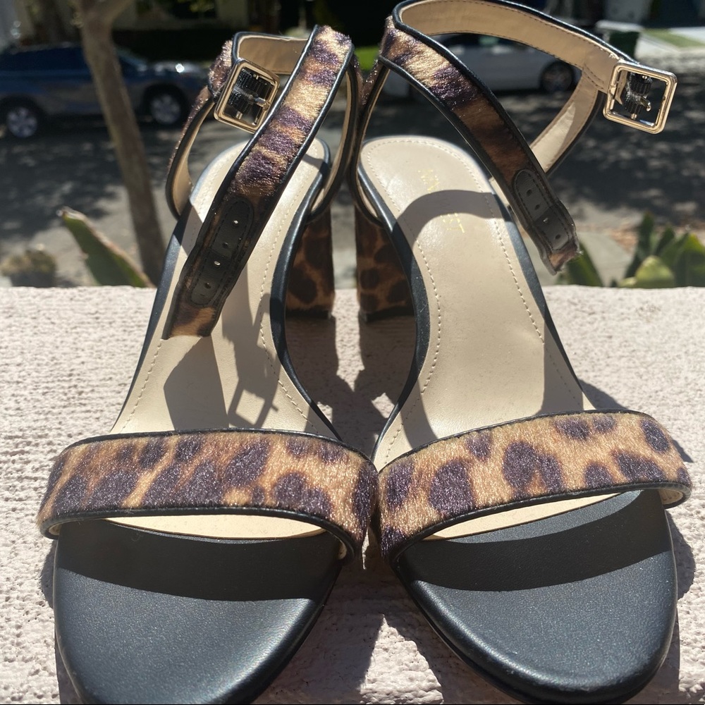 Nine West Leopard Sandals w/ straps
